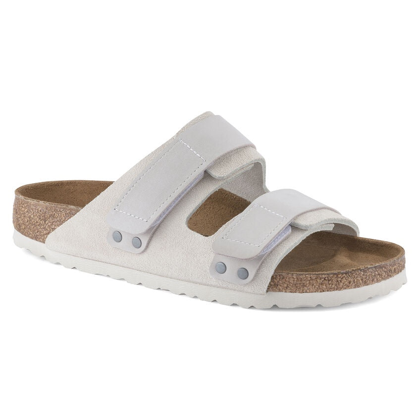 Uji Antique White Suede Leather