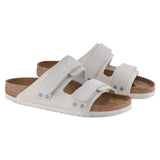 Uji Antique White Suede Leather