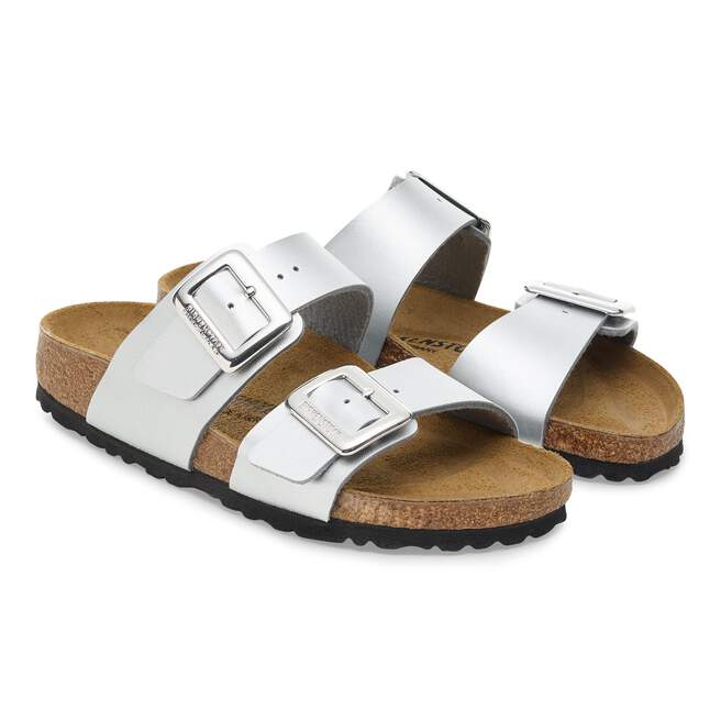 Sydney Cushion Buckle Silver Birko Flor