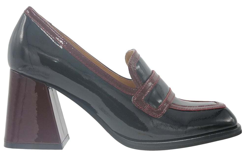 Bergen Black Bordo Patent