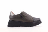 Heggie Black Patent Khaki