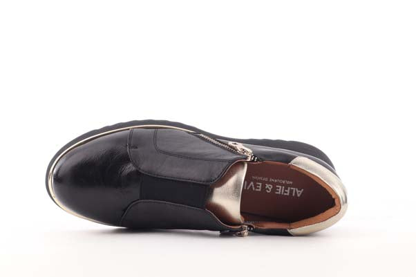 Heggie Black Patent Gold