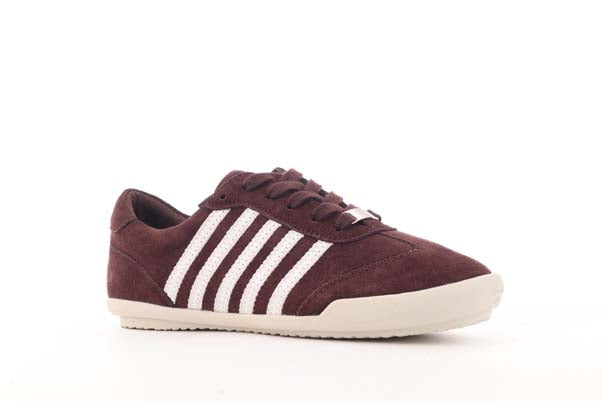 Jaddy Mocha White Suede