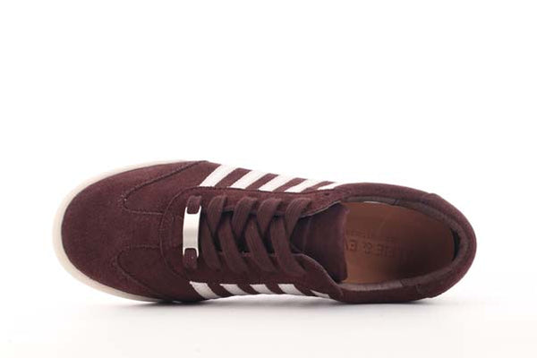 Jaddy Mocha White Suede