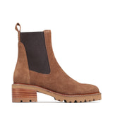 Linear Pecan Suede