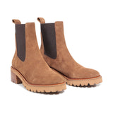 Linear Pecan Suede