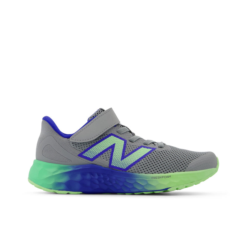 Arishi Bungee Lace V4 Slate Grey Blue Lime