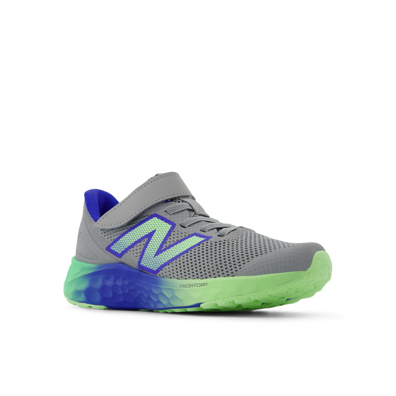 Arishi Bungee Lace V4 Slate Grey Blue Lime