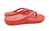 Rebound Orthotic Thongs Red