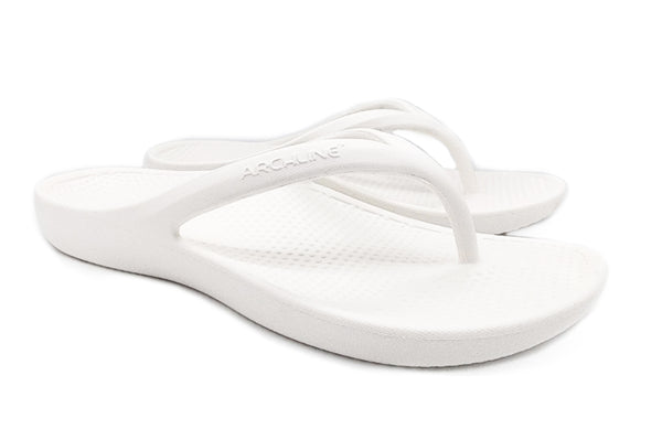 Rebound Orthotic Thongs White