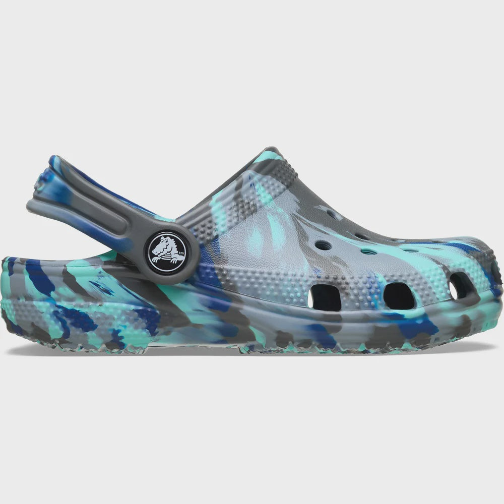 Crocs Classic Clog Kids Marbled Carbon Multi
