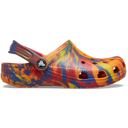 Crocs Classic Clog Kids Marbled Orange Zing Multi