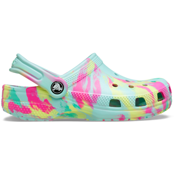 Crocs Classic Clog Kids Marbled Aquamarine Multi