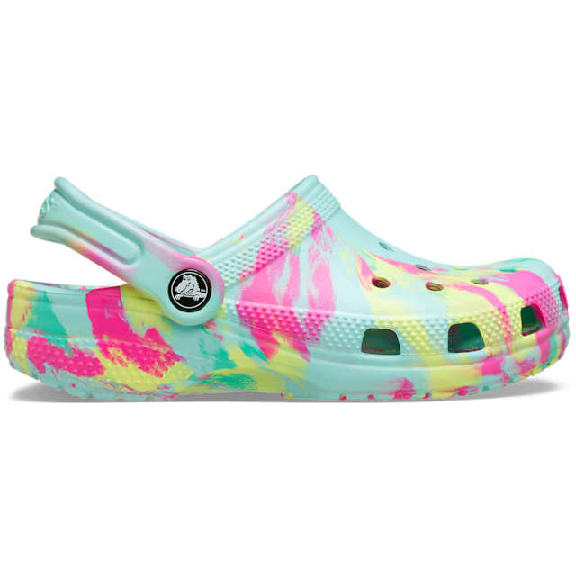Crocs Classic Clog Kids Marbled Aquamarine Multi