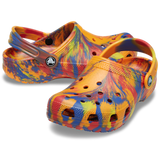 Crocs Classic Clog Kids Marbled Orange Zing Multi