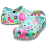 Crocs Classic Clog Kids Marbled Aquamarine Multi