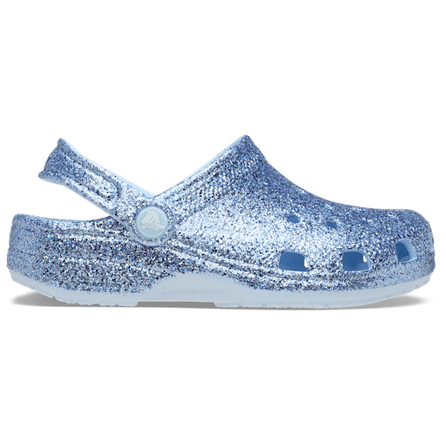 Crocs Classic Clog Toddler Chunky Glitter Blue Frost