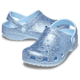 Crocs Classic Clog Toddler Chunky Glitter Blue Frost