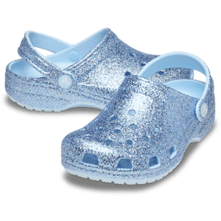 Crocs Classic Clog Kids Chunky Glitter Blue Frost