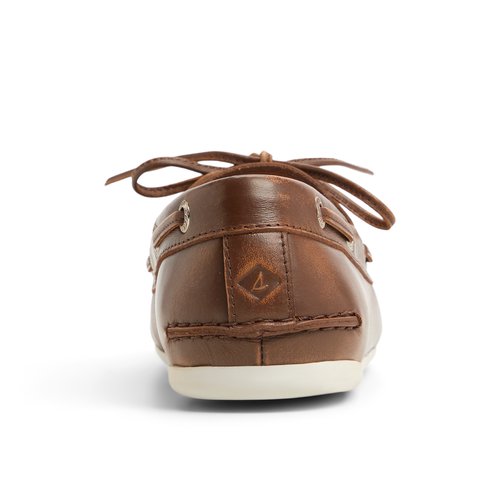 Slim Boat Leather Distress Tan