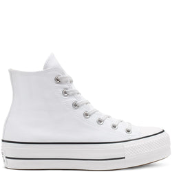 All Star Platform Hi White