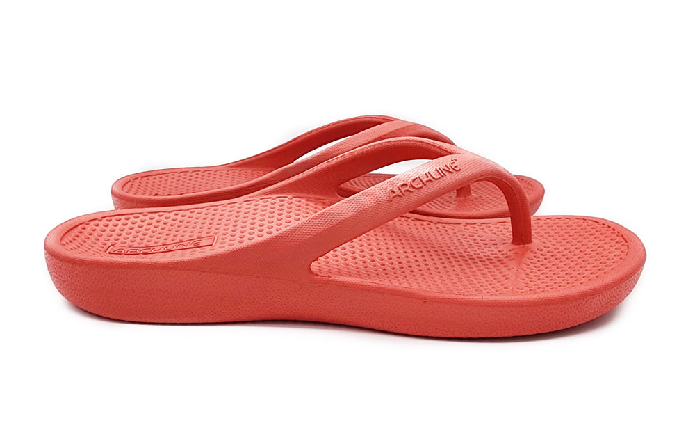 Rebound Orthotic Thongs Red