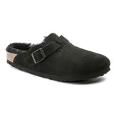 Boston Shearling Black Suede
